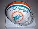 Bob Griese Autographed Miami Dolphins Riddell Mini Helmet with 