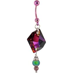Cosmic Volcano Titanium Mood Belly Ring