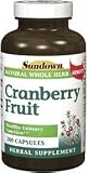Cranberry Fruit 475 mg Capsules, by Sundown - 200 Capsules