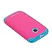 Fosmon HYBO-DUOC Slim Fit Dual-Layer Hybrid Case for Motorola Moto E (1st Gen, 2014) (Blue/Pink)