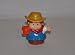 Vintage Little People Farmer with Orange Sack in Right Hand (2001) Retired Replacement Figure - Clas