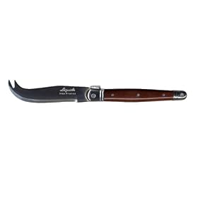 Laguiole Set of Two Cheese Knives, Mahogany by Sisson