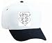 White Cap with black and white, lion, logo, Estonia, armour, Europe, armor, emblem, shield, flag, cats, tails