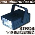 Stroboskop/Blitzlicht 20W, 230V, 1-10 Blitze/sek.