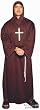 Adult Men's Plus Size Monk Robe Costume XXL