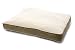Dog Gone Smart Bed Canvas with Sherpa Top Rectangular Pet Bed with Ecru Piping, Khaki, Large