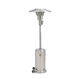 Patio Heater, Portable, Stainless Steel Construction