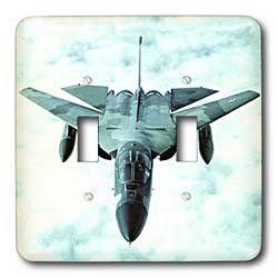 Jet - F-111 Bomber F111 - Light Switch Covers - double toggle switch