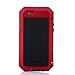 iPhone 6S Case, iPhone 6 Case, Joopapa Shockproof Dustproof Waterproof Aluminum Alloy Metal Gorilla Glass Cover Case For Apple iPhone 6S/6 4.7 inch (Red)