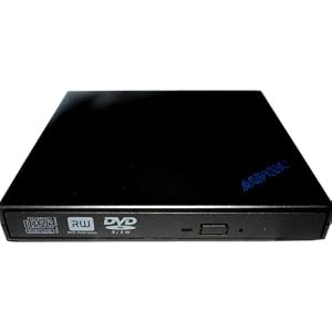 USB2.0 Slim Portable External Rewriteable 24x CD and 8x DVD +/- RW Drive, Read/write DVD Burner for Dell Inspiron Mini IM10 Mini IM12 mini 10 seires Laptop