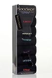 SockShop Individual Seize The Day - 7 Days Of The Week Gift Box - 6-11 Mens - Black
