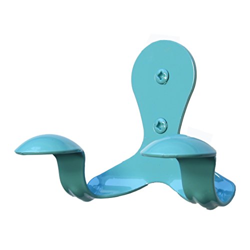 SmartHook ColorZ Garment Friendly Double Coat Hook (Each, Pastel Blue)