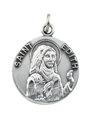 14K Yellow Gold 18.00 mm St. Edith Medal