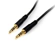 StarTech.com MU3MMS Slim 3.5mm Stereo Audio Cable - M/M (3-Feet)