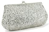 Shiny,Metallic,Silver,Prom,Evening,Wedding,Clutch,Bags