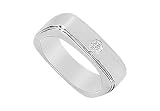 31yMryDatSL. SL160  Mens Diamond Ring : 14K White Gold   0.15 CT Diamonds
