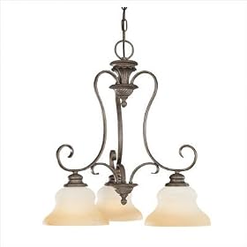 Regency Chandelier in Colonial Bronze by Thomas Lighting