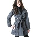 Redoute creation girls' peachskin feel parka