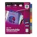 Avery(R) Plastic Insertable Dividers, 8-Tab, Multicolor