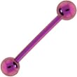 Solid Titanium Pink Barbell Tongue Ring