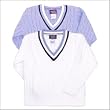 Boys V-Neck Cotton Tennis Sweater