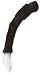 Cat Tail Black with White Tip