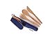 To-Go Ware Bamboo Travel Utensils - Utensil Set with Carrying Case, Indigo