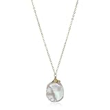 Dogeared Lifes a Beach Keshi Pearl Drop Neckla