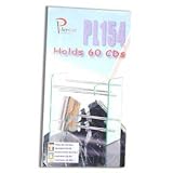 Playstor Green Glass and Chromed Steel CD Rack 60 Capacity PL154