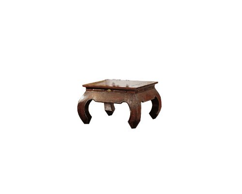 Ambientehome 53065 Opiumtisch Angara Akazie antikfinish, ca. 80 x 80 x 37 cm
