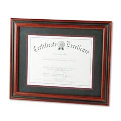 DAX Desk/Wall Photo Frame, Wood, 11 x 14 Inches, Rosewood/Black (N15786ST)