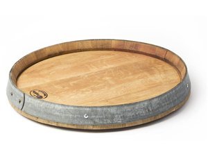 Childrens Toyshop  Kitchen & Housewares : True Fabrications Used Wine Oak Barrel Lazy Susan and Serving Tray (used in wine production 2-5 years)