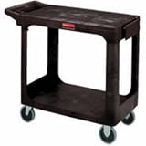 Rubbermaid #4505-00 BLA Flat Shelf Utility Cart