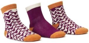 BlindMice Baby Girls 3 Single Crew Socks 0-12M Multi