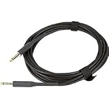 Musicians Gear Professional 1/4 Straight Instrument Cable, Black 20 Foot