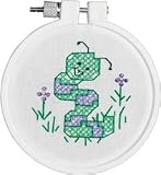 Janlynn Wiggle The Worm Stamped Cross Stitch Kit 3" Round 21-0989; 3 Items/Order