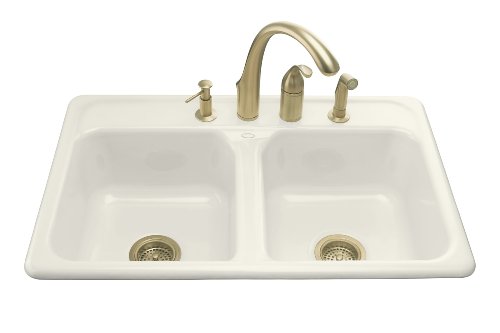 KOHLER K-5817-3-96 Delafield Self-Rimming Sink Biscuit