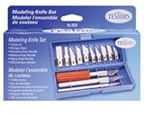 TESTORS MODEL PRODUCTS 8828 SMALL TOOL SET/W 10 EXTRA BLAD 3 KNIFES WI