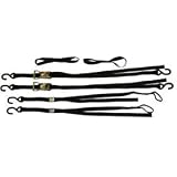 6 Piece Motorcycle Lift Tie-down Strap Kit 