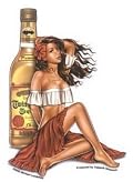 Michael Landefeld - Latina Margarita Tequilla Pin-up Girl - Sticker / Decal