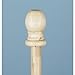 8 Foot 2-Piece Indoor Wood Flagpole Approx. 1in Diameter