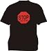 Stop Staring At My Chest Stop Sign Logo Men's tee Shirt in 12 colors Small thru 6XL