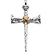 Platinum and 18K Gold Cross Pendant - 59.50x35.25mm