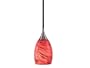 Kenroy Home 44301BS-LAVA Medici Mini-Pendant with Lava Glass Shade, Brushed Steel
