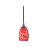 Kenroy Home 44301BS-LAVA Medici Mini-Pendant with Lava Glass Shade, Brushed Steel