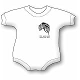 Black Tribal Horse Head Baby Ultrasoft Onesie
