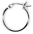 1.5mm Snap Post Hoop Earrings, Size: 1.5mm x 10mm