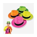 Neon Color Plastic Gangster (1 Dozen) - Bulk