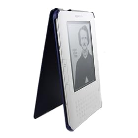 (Blue) Mivizu Sleek Amazon Kindle 2 Leather case cover for Kindle 2.0 eBook reader