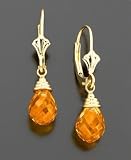 14k Gold Citrine Brio Earring (3-1/10 ct. t.w.)